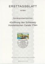 1984-08-21 Germany Canal Stamp FDC (71278)