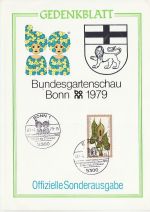 1979-04-27 Germany Flower Stamp on Card (71326)