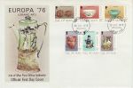 1976-07-28 Europa Ceramic Art Stamps FDC (71357)