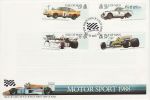 1988-02-10 Motor Sport Stamps Douglas FDC (71358)