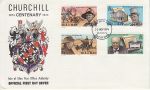 1974-11-22 IOM Churchill Centenary FDC (71380)