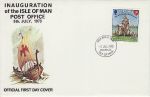 1973-07-05 IOM Inauguration of Post Office FDC (71441)