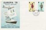 1979-05-16 IOM Europa Postal Service Stamps FDC (71443)