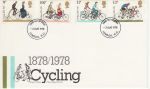 1978-08-02 Cycling Stamps London FDC (72054)