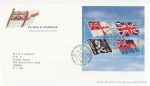 2001-10-22 Flags & Ensigns Stamps M/S T/House FDC (72861)