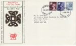 1978-01-18 Wales Definitive Stamps Cardiff FDC (72234)