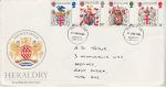 1984-01-17 Heraldry Stamps Shropshire FDC (72363)