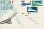 1969-03-03 Concorde Stamps Basingstoke cds FDC (72791)