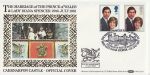 1981-07-22 Royal Wedding Stamps Caernarfon FDC (72803)