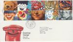 1990-02-06 Greetings Stamps Giggleswick FDC (73078)