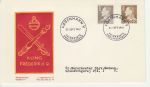 1961-09-21 Denmark King Frederik IX Stamps FDC (73081)