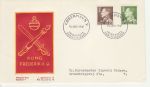 1961-06-15 Denmark King Frederik IX Stamps FDC (73083)