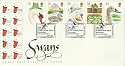 1993-01-19 Swans Slimbridge Gloucestershire FDC (7341)