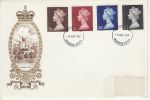 1969-03-05 Definitive High Values Stamps Windsor FDC (73569)