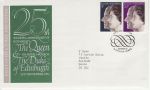 1972-11-20 Silver Wedding Stamps Windsor FDC (73827)