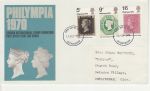 1970-09-18 Philympia Stamps Glos FDC (74126)