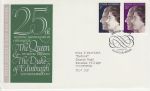 1972-11-20 Silver Wedding Stamps Windsor FDC (74131)