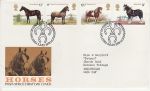 1978-07-05 Horses Stamps Peterborough FDC (74136)