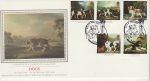 1991-01-08 Dogs Stamps PDSA Telford Silk FDC (74673)