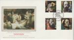 1992-03-10 Tennyson Stamps Tintagel Silk FDC (74684)