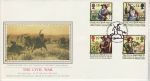 1992-06-16 Civil War Stamps Bureau Silk FDC (74687)