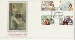 1987-09-08 Victorian Britain Stamps London Silk FDC (74785)