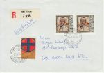 Liechtenstein Stamps used on Cover to England (74821)