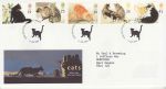 1995-01-17 Cats Stamps Kitts Green FDC (75061)