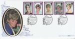 1998-02-03 Princess Diana London W8 Silk FDC (75101)