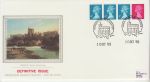1989-10-10 Definitive Coil Stamps Windsor Silk FDC (75155)