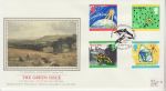 1992-09-15 Green Issue Stamps Cardigan Silk FDC (75181)