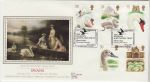1993-01-19 Swans Stamps Slimbridge Silk FDC (75184)