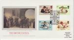 1984-09-25 British Council Stamps London Silk FDC (75201)