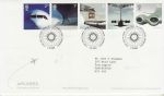 2002-05-02 Airliners Stamps T/House FDC (75235)