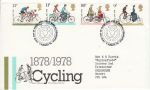 1978-08-02 Cycling Stamps Bureau FDC (75478)