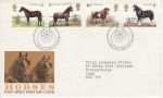1978-07-05 Horses Stamps BUREAU FDC (75480)