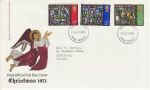1971-10-13 Christmas Stamps Yeovil FDC (75492)
