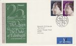 1972-11-20 Silver Wedding Stamps Bureau FDC (75498)