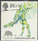 1991-08-20 Dinosaur Stamps Used (7565)