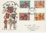 1974-07-10 Medieval Warriors Stamps London FDC (75672)