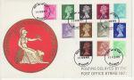 1971-02-15 Definitive Stamps Glasgow FDC (75782)