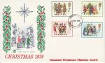 1978-11-22 Christmas Stamps Mansfield Woodhouse FDC (75813)