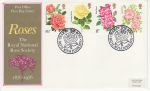 1976-06-30 Roses Stamps Bath FDC (75837)