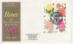 1976-06-30 Roses Stamps Bath FDC (75840)