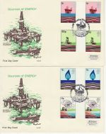 1978-01-25 Energy Gutter Stamps x2 Philart FDC (75913)