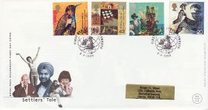 1999-04-06 Settlers Tale Stamps Plymouth FDC (76525)