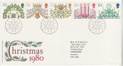 1980-11-19 Christmas Stamps Bureau FDC (76542)