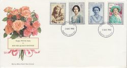 1990-08-02 Queen Mother Stamps Taunton FDI (76548)