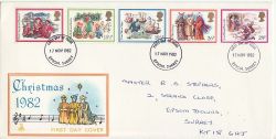 1982-11-17 Christmas Stamps Epsom FDC (76621)