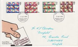 1979-05-09 Elections Stamps  Kings Lynn FDC (76634)